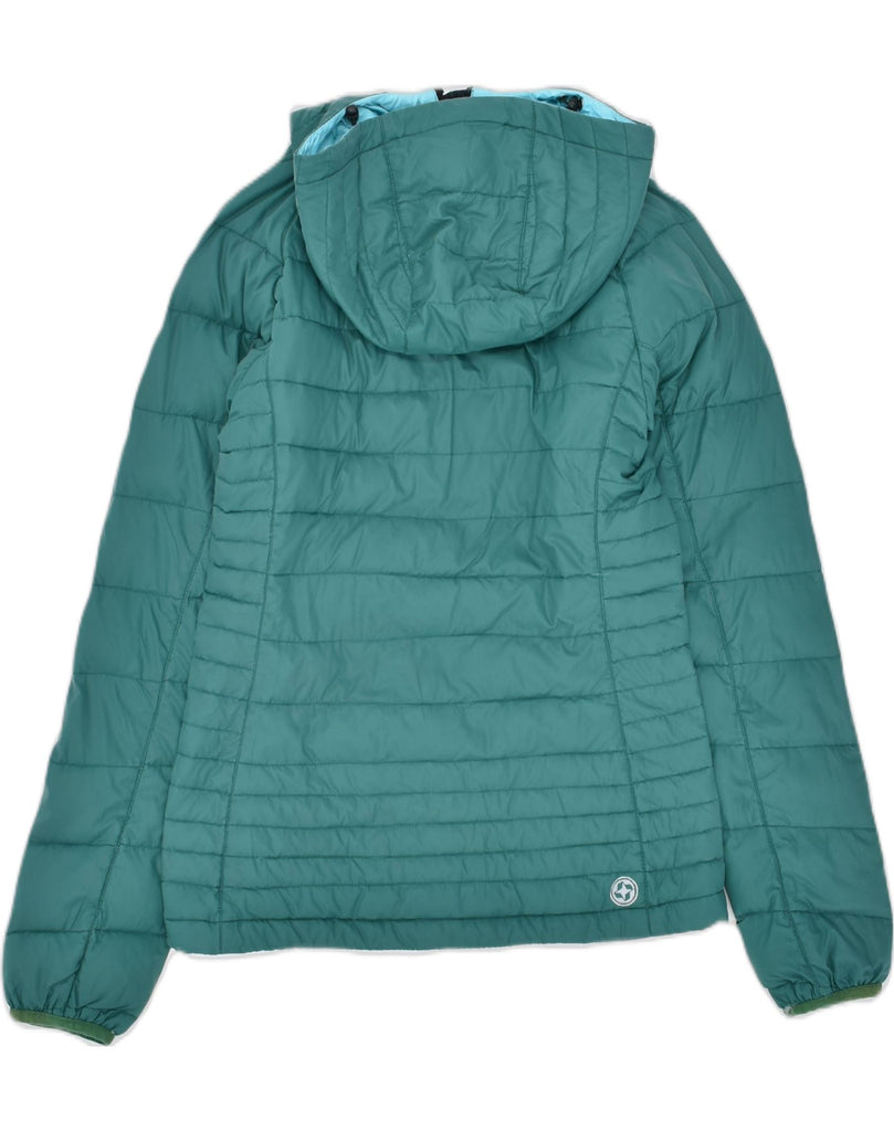 COLMAR Womens Hooded Padded Jacket IT 38 XS Green | Vintage | Thrift | Second-Hand | Used Clothing | Messina Hembry 