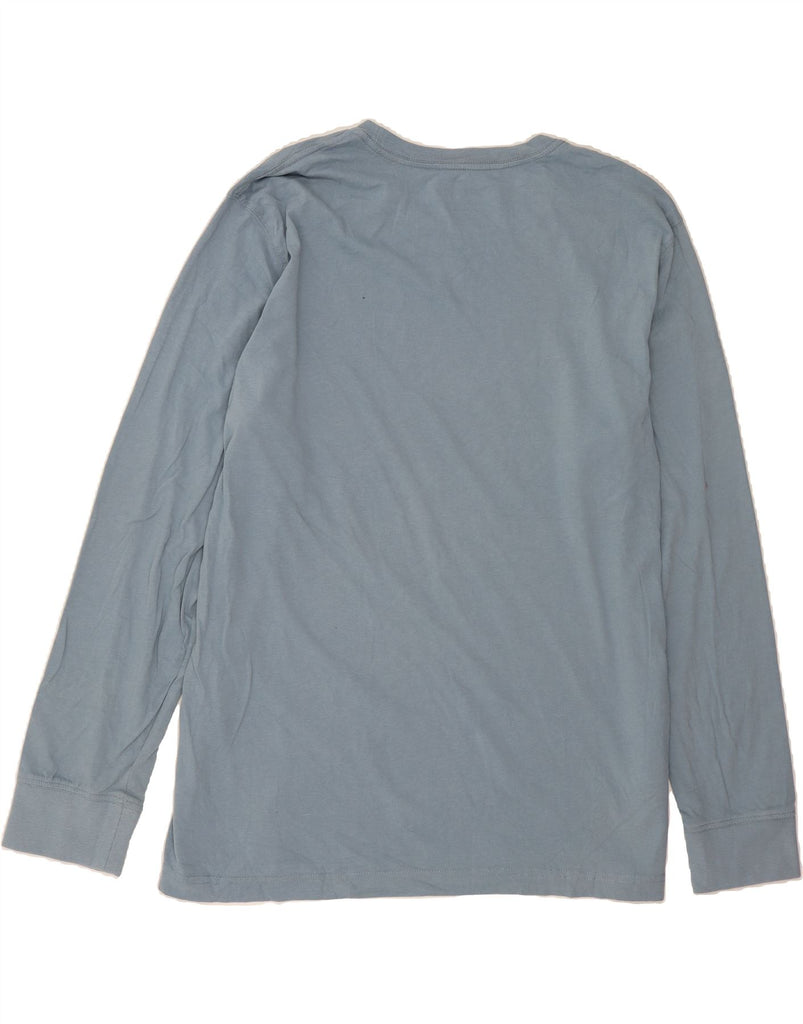 EDDIE BAUER Mens Top Long Sleeve XL Blue Cotton Vintage Eddie Bauer and Second-Hand Eddie Bauer from Messina Hembry 