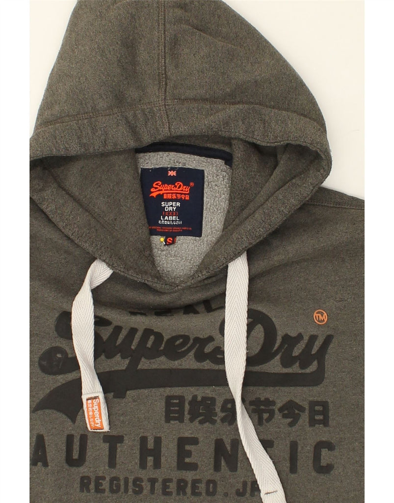 SUPERDRY Mens Graphic Hoodie Jumper Small Grey Cotton | Vintage Superdry | Thrift | Second-Hand Superdry | Used Clothing | Messina Hembry 