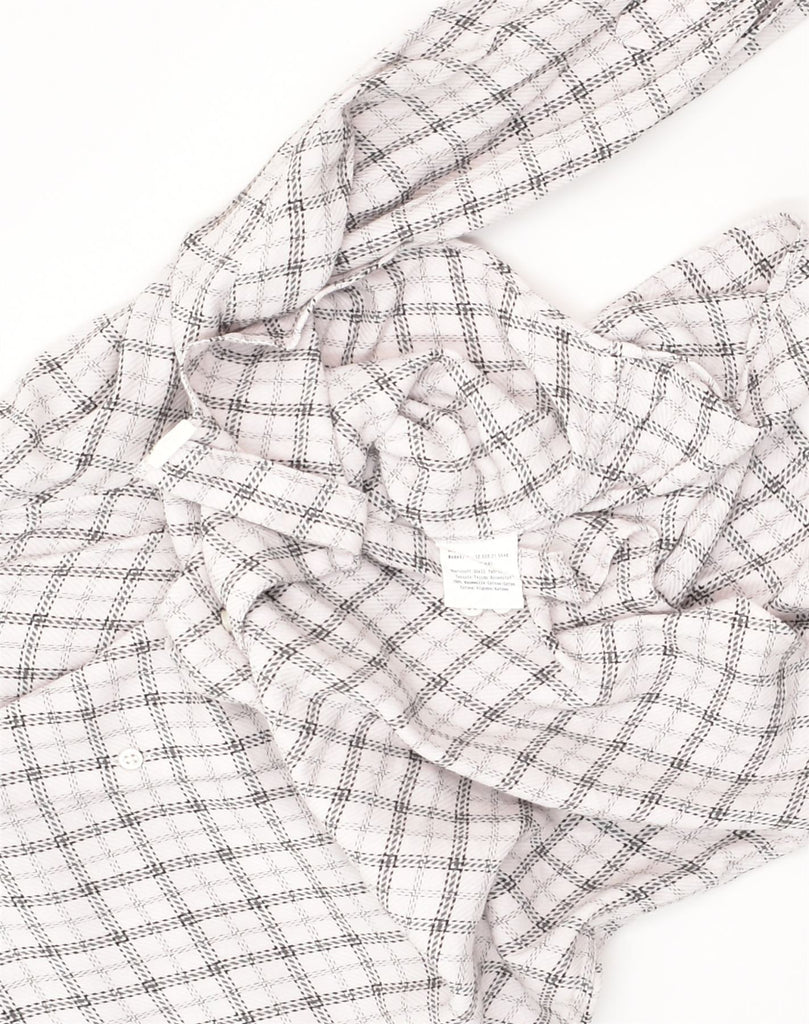 S.OLIVER Mens Shirt Size 41 Large White Check Cotton | Vintage S.Oliver | Thrift | Second-Hand S.Oliver | Used Clothing | Messina Hembry 