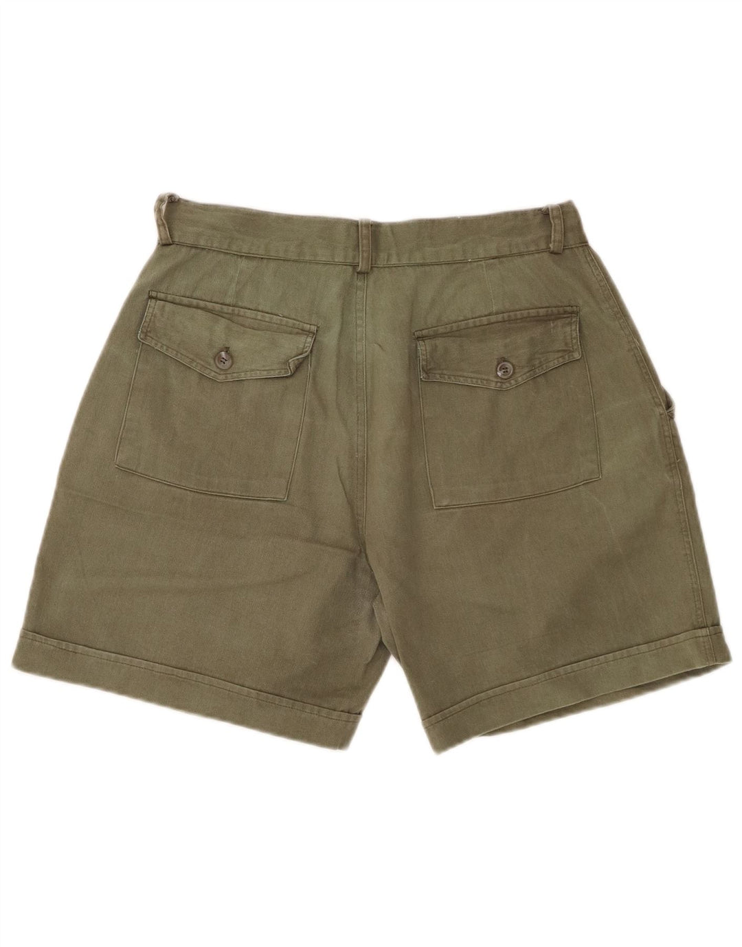 VINTAGE Womens Pegged Chino Shorts W28 Medium Khaki Cotton
