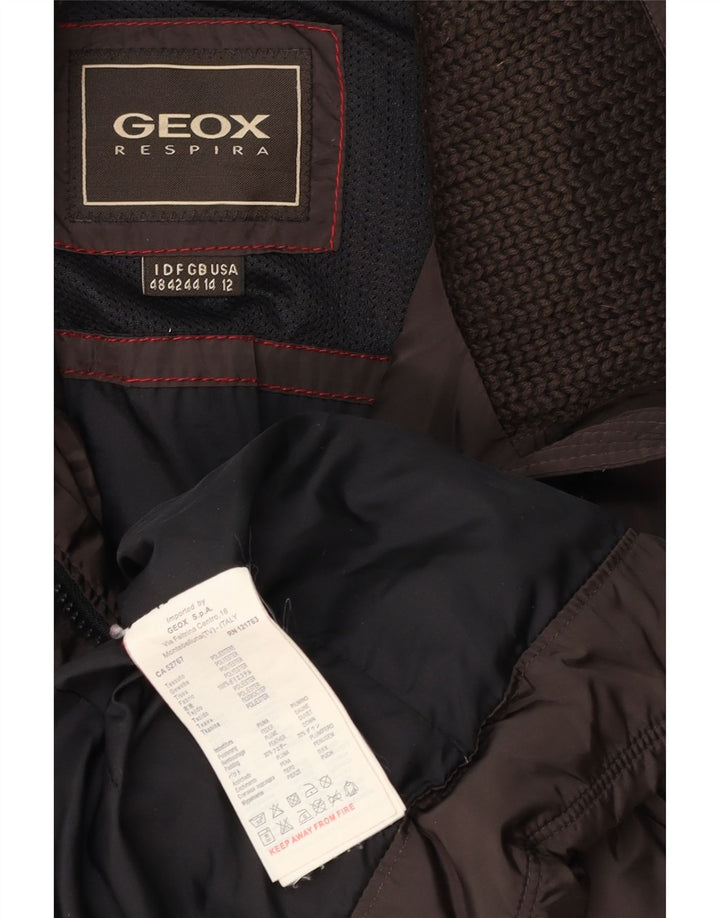 Geox Womens Padded Jacket UK 14 Large Brown Polyester