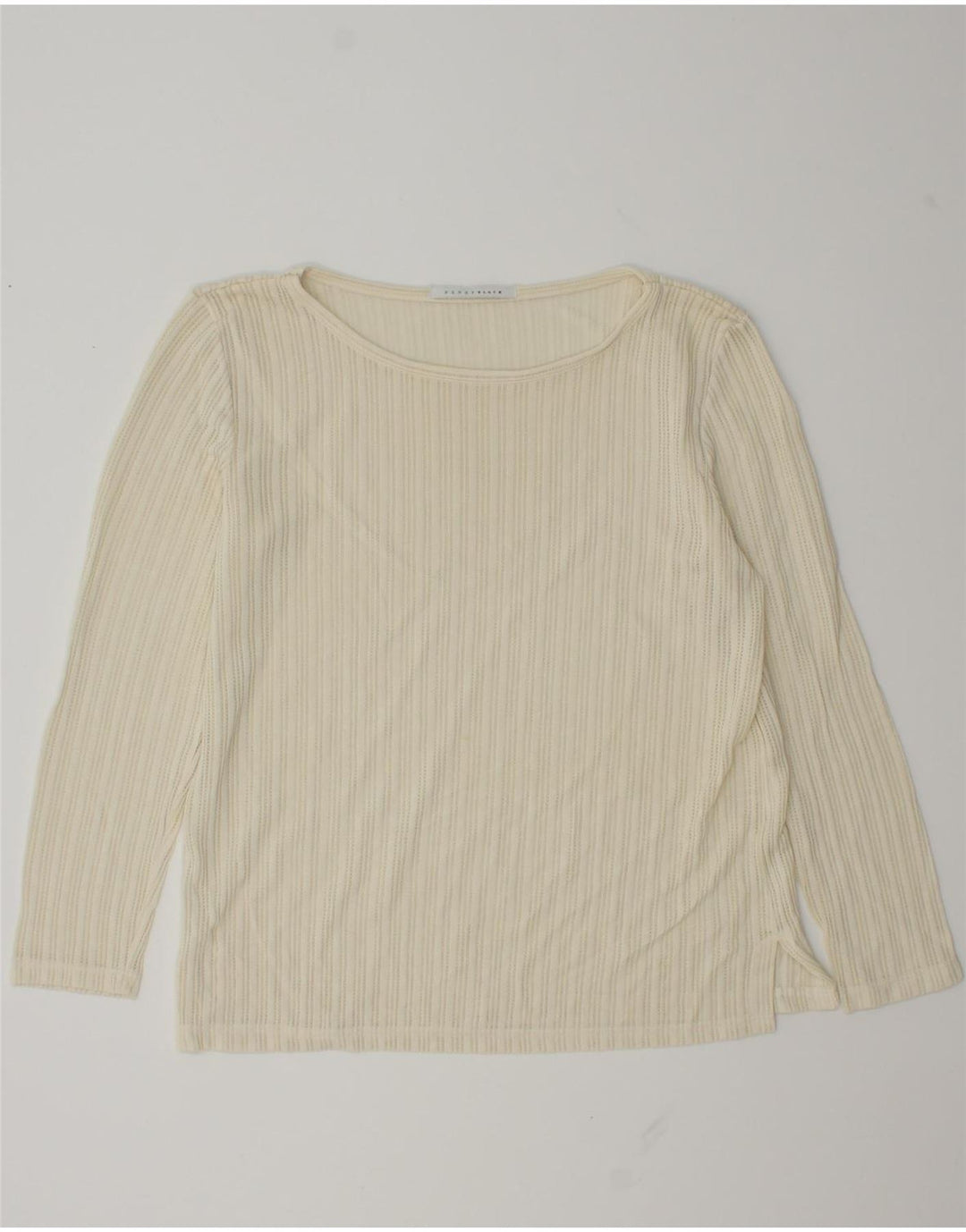 Penny Black Womens Top Long Sleeve UK 14 Medium Off White Viscose