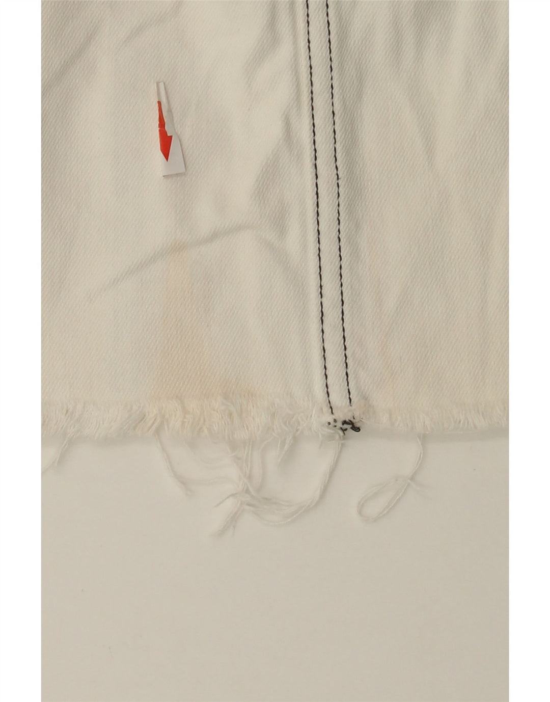 Zara Womens Mini Denim Skirt Small W27  White