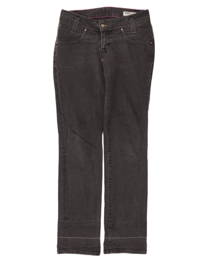 Lee Womens Leola Straight Jeans W30 L33 Black Cotton