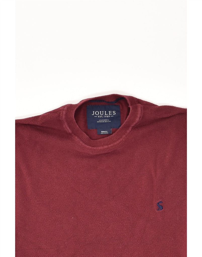 JOULES Mens Crew Neck Jumper Sweater Small Maroon Cotton | Vintage Joules | Thrift | Second-Hand Joules | Used Clothing | Messina Hembry 