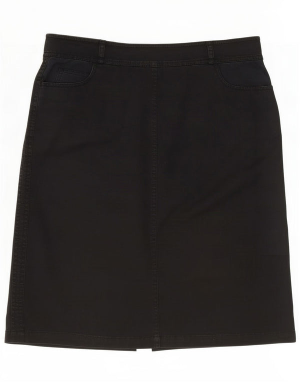 Belfe Womens Denim Skirt IT 46 Large W34 Navy Blue Cotton