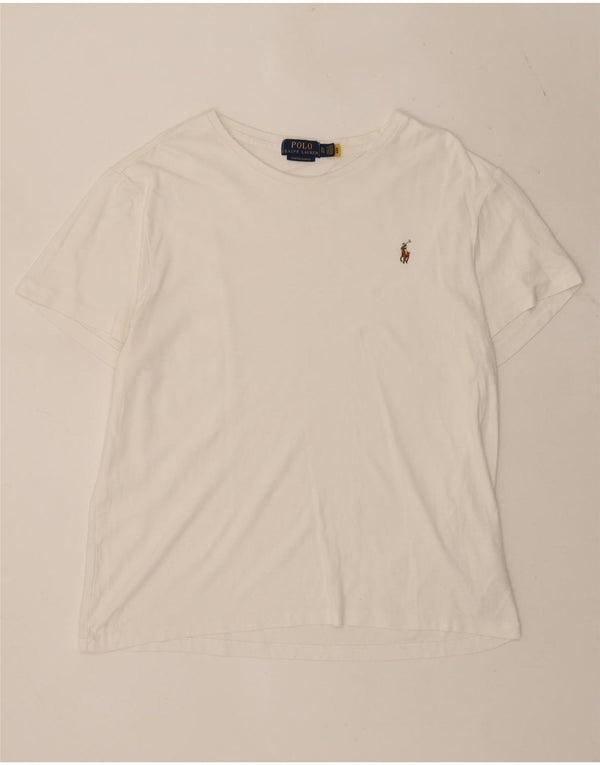 Polo Ralph Lauren Mens Custom Slim Fit T-Shirt XL White Cotton