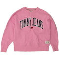 TOMMY HILFIGER Womens Oversized Sweatshirt Jumper UK 14 Medium Pink