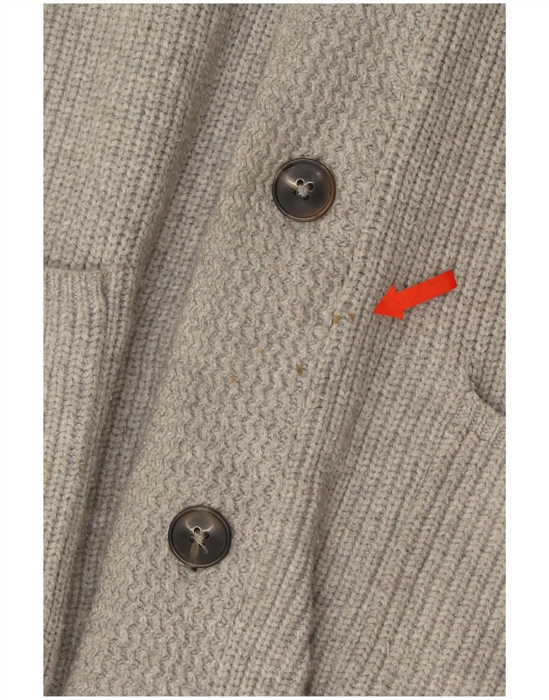 Marks & Spencer Mens Cardigan Sweater XL Grey Cotton
