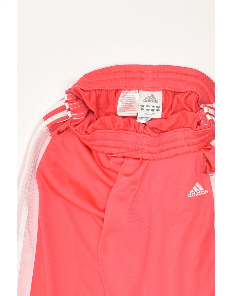 ADIDAS Girls Tracksuit Trousers 11-12 Years Pink Polyester | Vintage Adidas | Thrift | Second-Hand Adidas | Used Clothing | Messina Hembry 