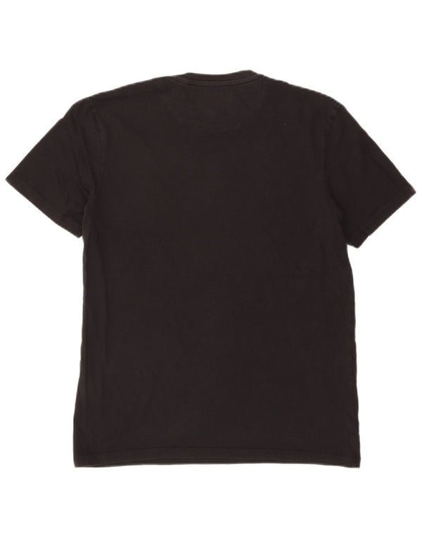 Lyle & Scott Mens T-Shirt Top Small Black Cotton