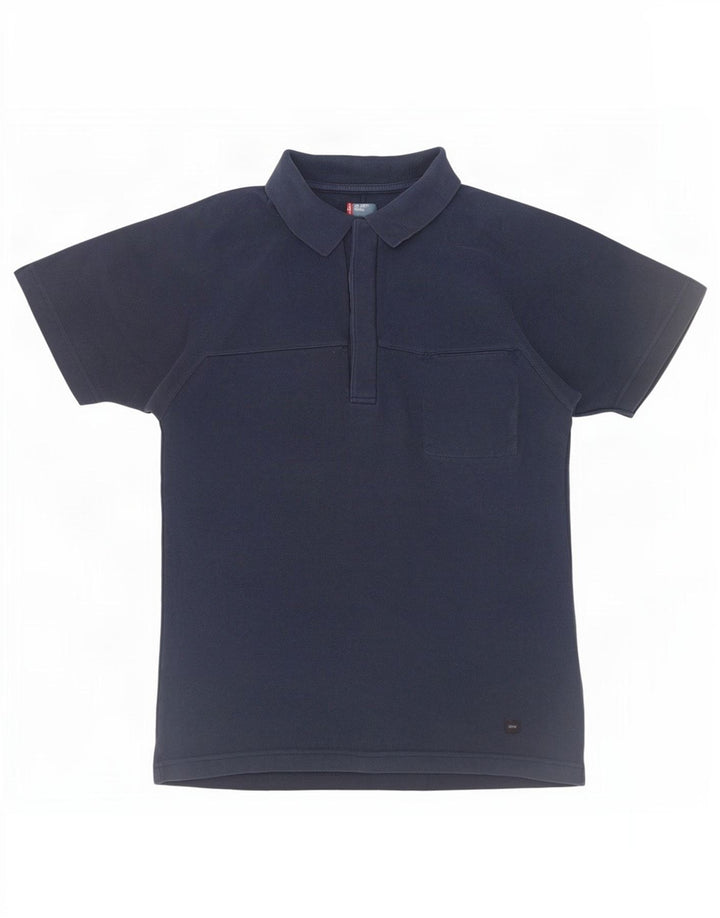 Levi's Mens Polo Shirt Small Navy Blue Cotton