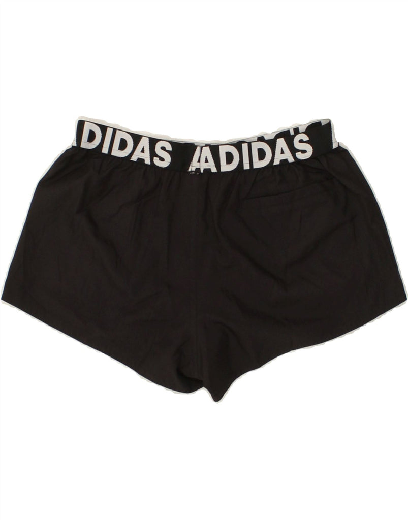 ADIDAS Womens Sport Shorts UK 0/2 2XS Black Polyester | Vintage Adidas | Thrift | Second-Hand Adidas | Used Clothing | Messina Hembry 