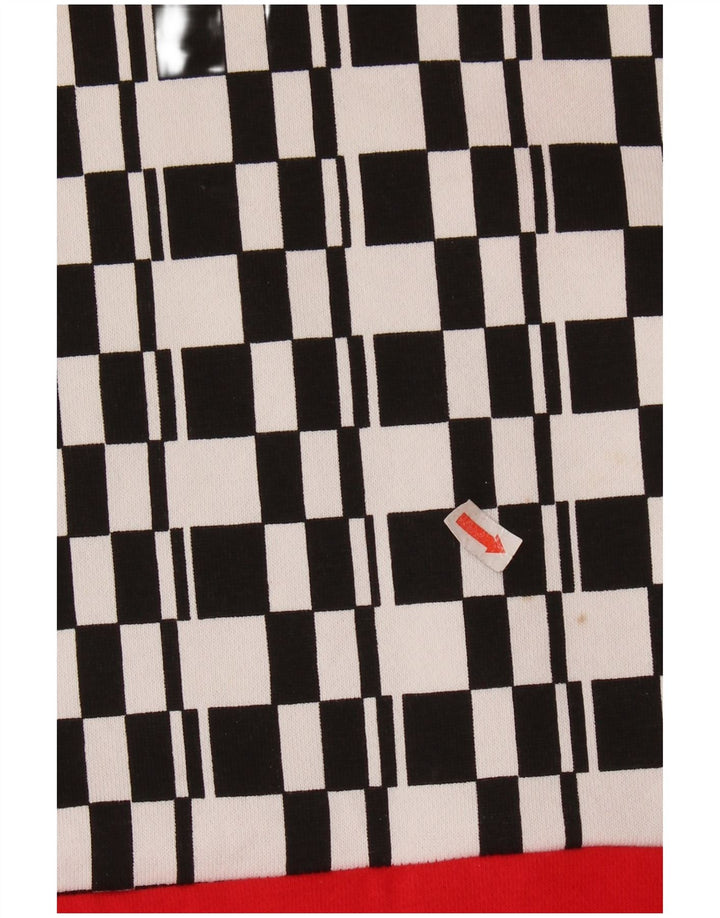 FILA Mens Graphic Hoodie Jumper XS Multicoloured Colourblock Cotton