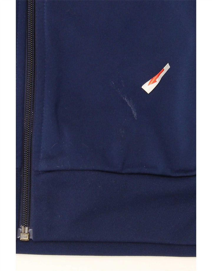 Adidas Mens Tracksuit Top Jacket Medium Navy Blue Polyester