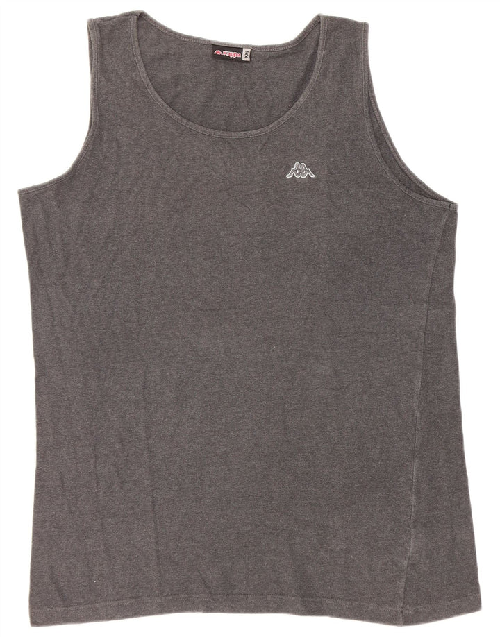 Kappa Mens Vest Top 2XL Grey Cotton