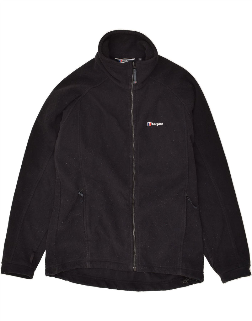 BERGHAUS Mens Fleece Jacket UK 38 Medium Black Polyester | Vintage Bergans | Thrift | Second-Hand Bergans | Used Clothing | Messina Hembry 