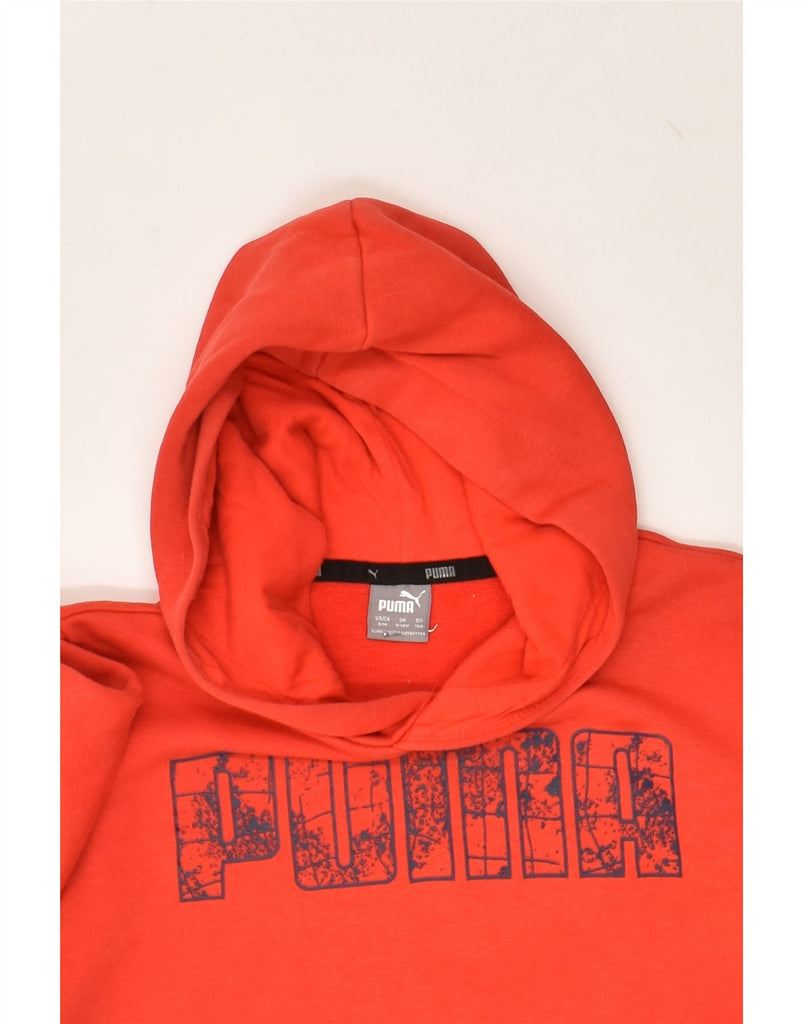 PUMA Boys Graphic Hoodie Jumper 9-10 Years Red Cotton | Vintage Puma | Thrift | Second-Hand Puma | Used Clothing | Messina Hembry 