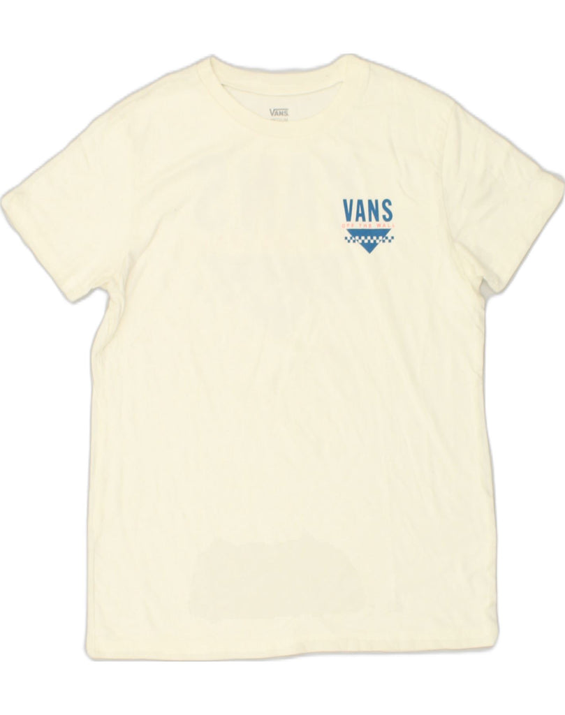 VANS Mens Graphic T-Shirt Top Medium Off White | Vintage Vans | Thrift | Second-Hand Vans | Used Clothing | Messina Hembry 