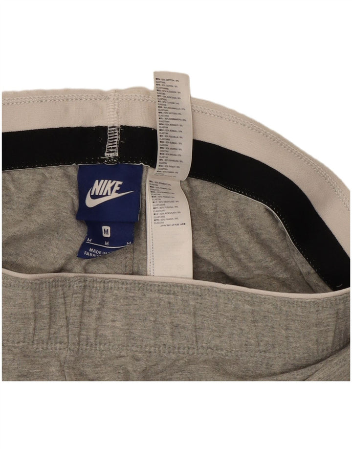 Nike Womens Graphic Leggings UK 12 Medium  Grey Cotton