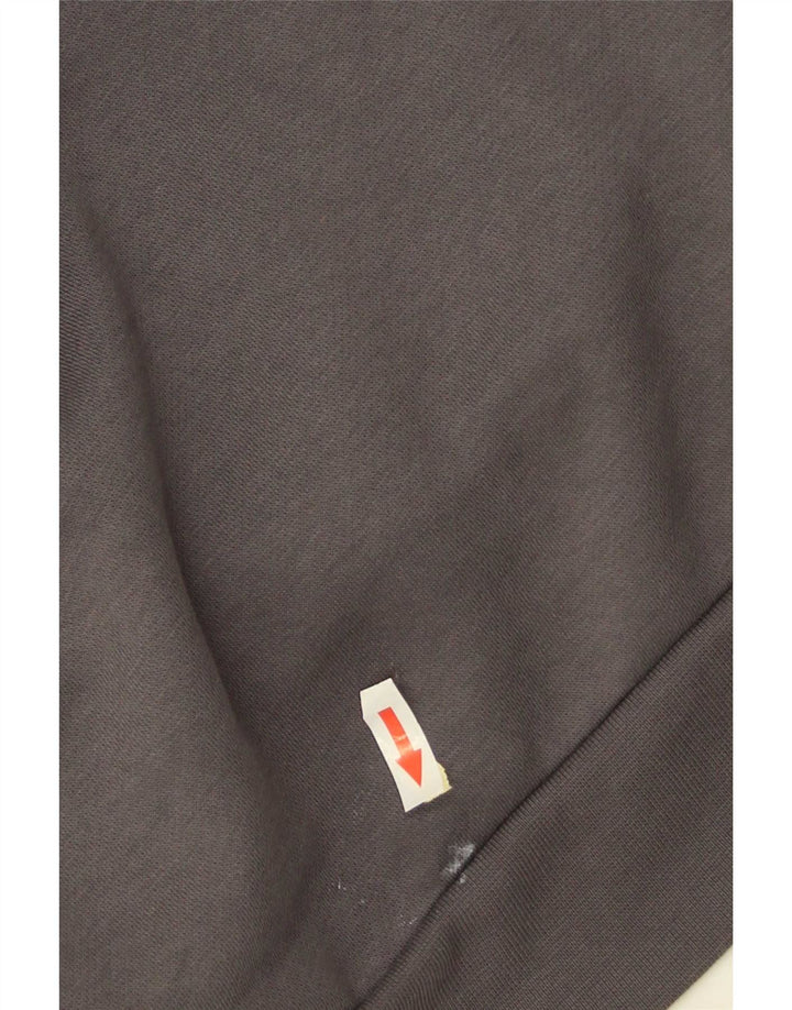 Adidas Mens Hoodie Jumper XL Grey Cotton