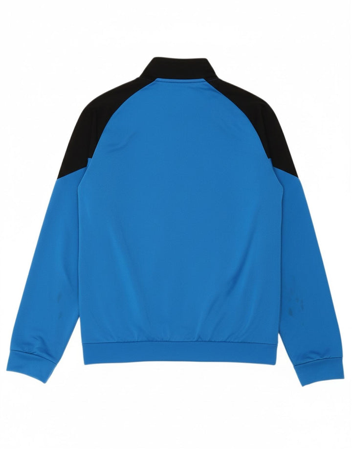 PUMA Boys Graphic Tracksuit Top Jacket 13-14 Years  Blue Colourblock