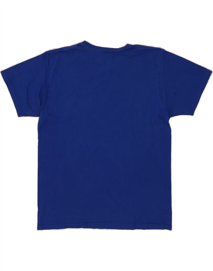 ADIDAS Mens Graphic T-Shirt Top Large Blue Cotton Vintage Adidas and Second-Hand Adidas from Messina Hembry 