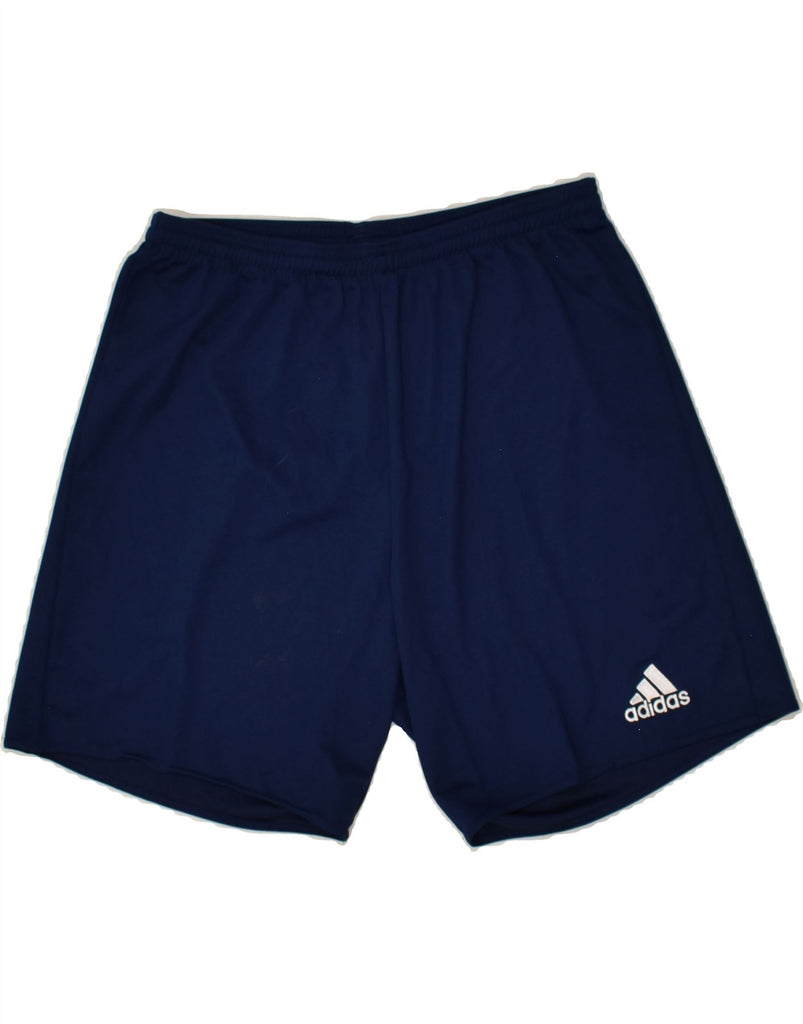 ADIDAS Mens Sport Shorts Medium Blue Polyester | Vintage Adidas | Thrift | Second-Hand Adidas | Used Clothing | Messina Hembry 