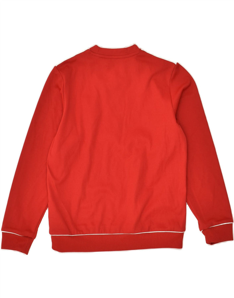 ADIDAS Boys Sweatshirt Jumper 9-10 Years Red Polyester | Vintage Adidas | Thrift | Second-Hand Adidas | Used Clothing | Messina Hembry 