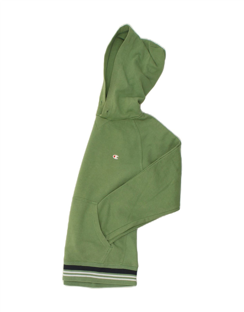 CHAMPION Womens Hoodie Jumper UK 10 Small Green Cotton | Vintage Champion | Thrift | Second-Hand Champion | Used Clothing | Messina Hembry 