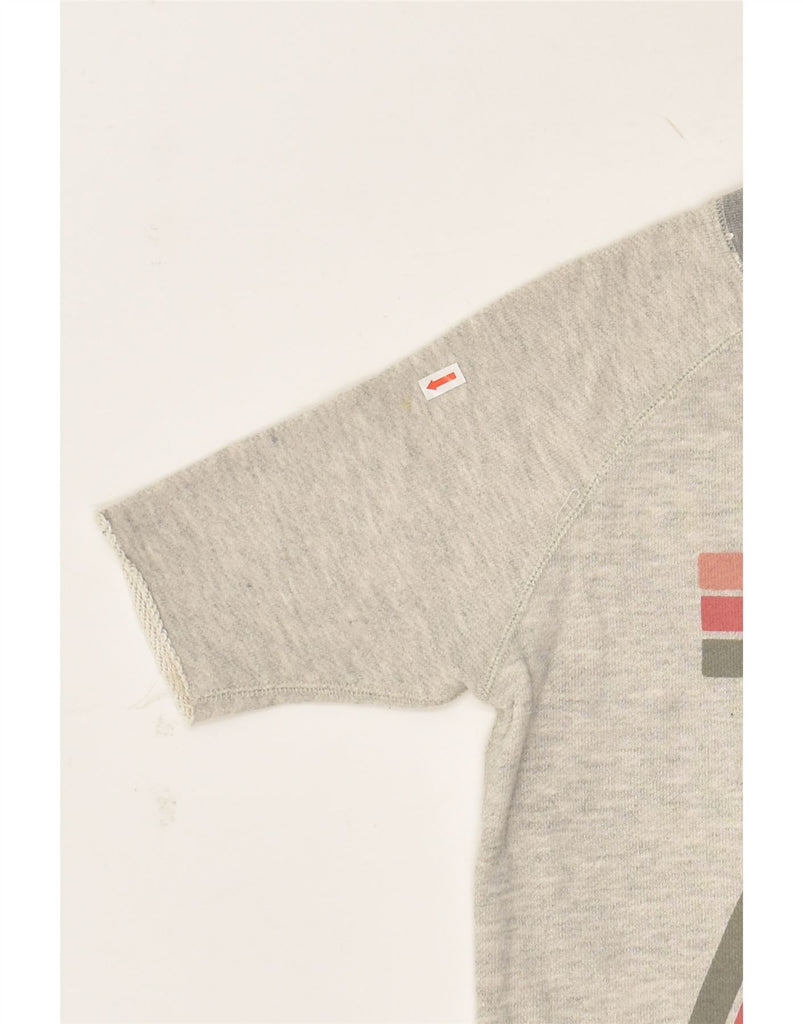 LEVI'S Girls Graphic Short Sleeve Sweatshirt Jumper 15-16 Years Grey | Vintage Levi's | Thrift | Second-Hand Levi's | Used Clothing | Messina Hembry 