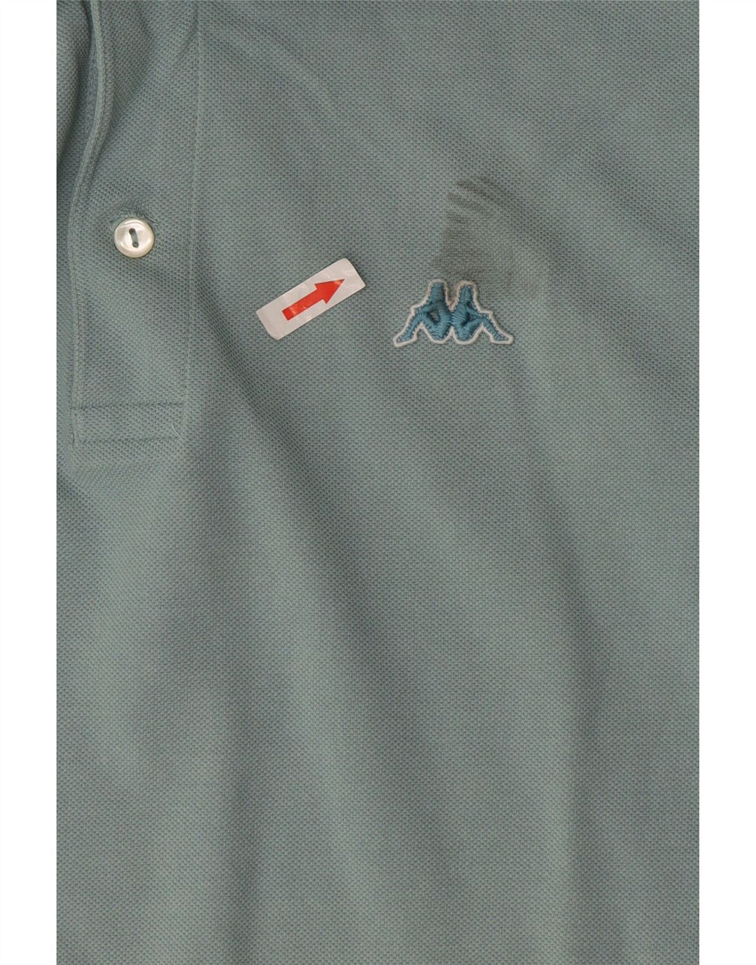 Kappa Mens Polo Shirt Medium Blue Cotton