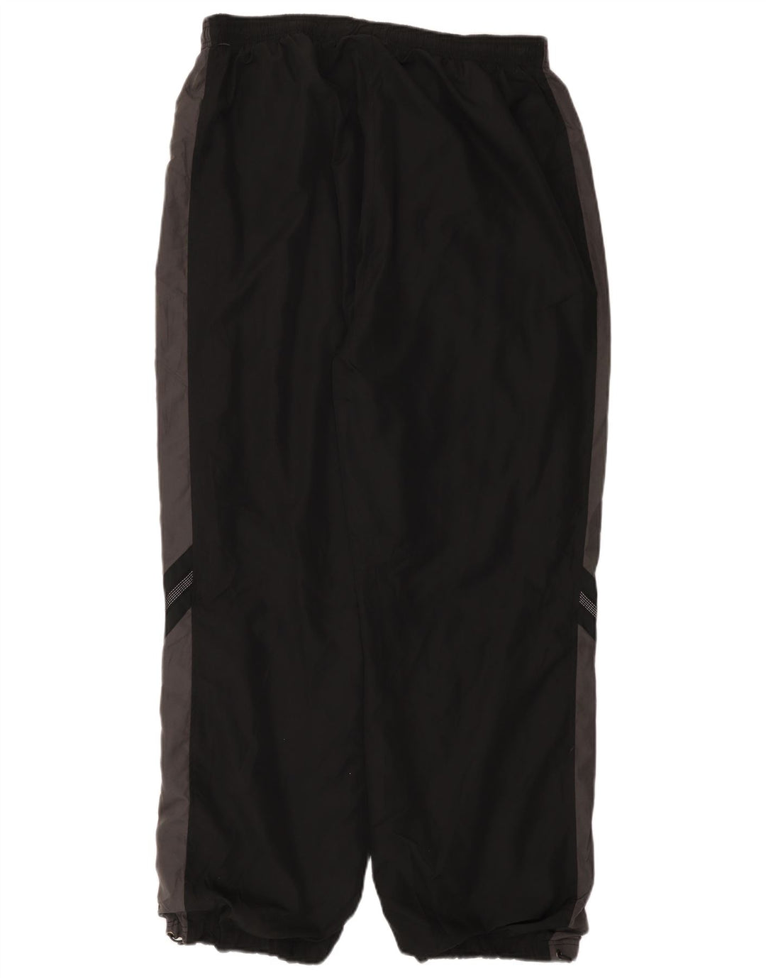 REEBOK Mens Tracksuit Trousers Joggers 2XL  Black Colourblock Polyester