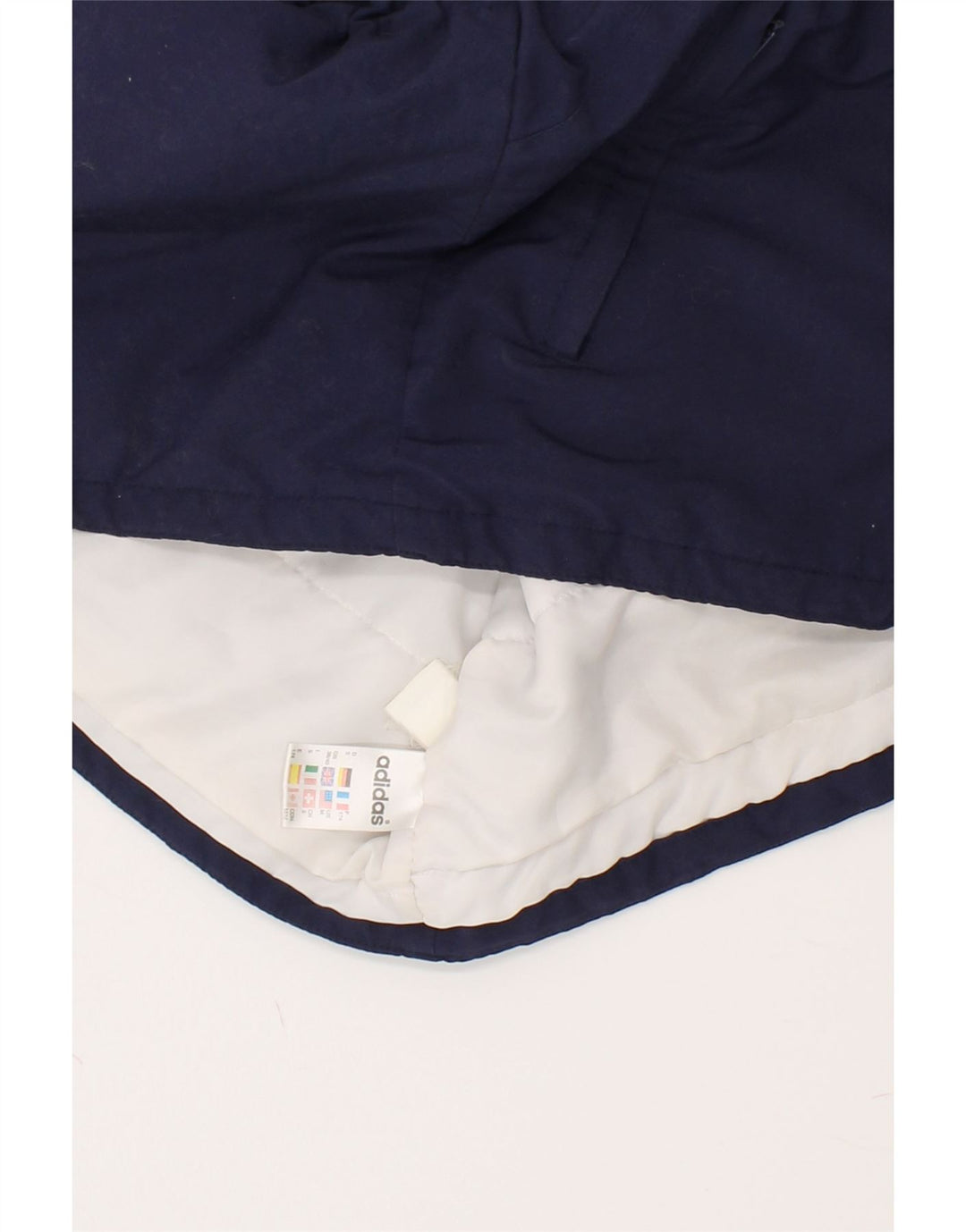 ADIDAS Mens Windbreaker Jacket UK 38/40 Medium Navy Blue Colourblock