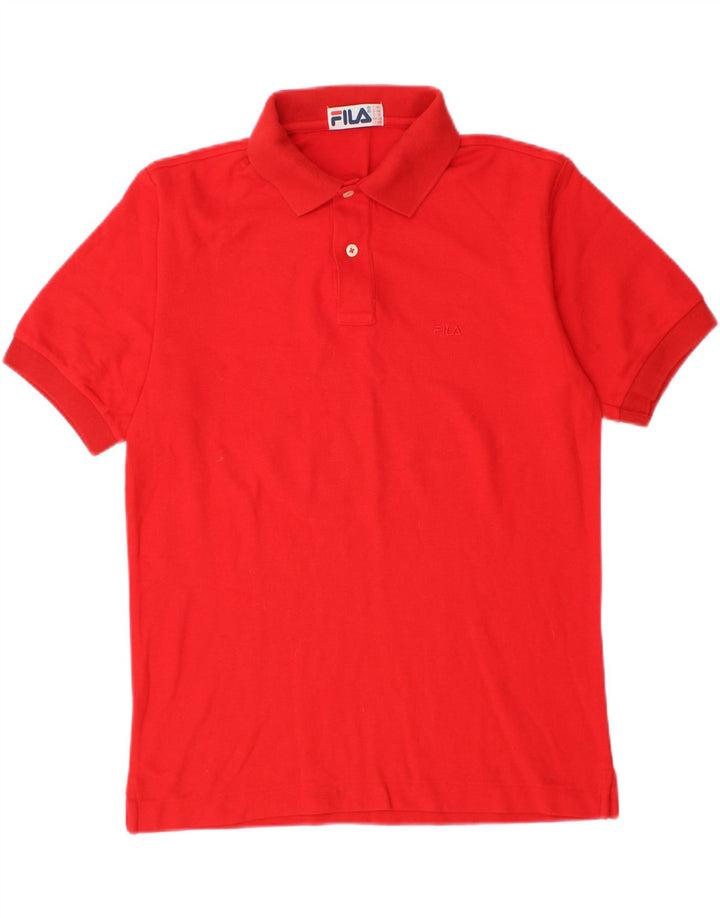 FILA Mens Polo Shirt US 34 XS Red Cotton