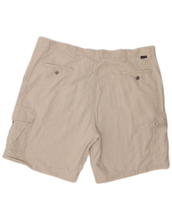 Dockers Mens Khakis Cargo Shorts W42 2XL Beige Cotton