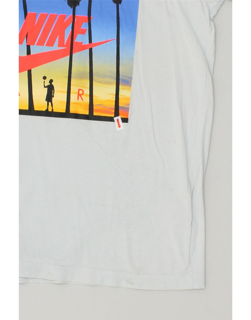 NIKE Mens Graphic T-Shirt Top Small Grey Cotton | Vintage Nike | Thrift | Second-Hand Nike | Used Clothing | Messina Hembry 