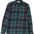 Jack Wills Mens Flannel Shirt Medium Green Check Cotton