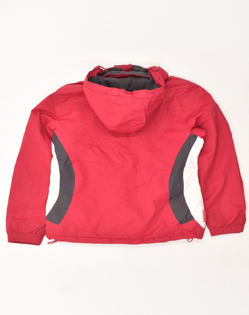 MOUNTAIN WAREHOUSE Womens Hooded Windbreaker Jacket UK 8 Small Red | Vintage Mountain Warehouse | Thrift | Second-Hand Mountain Warehouse | Used Clothing | Messina Hembry 