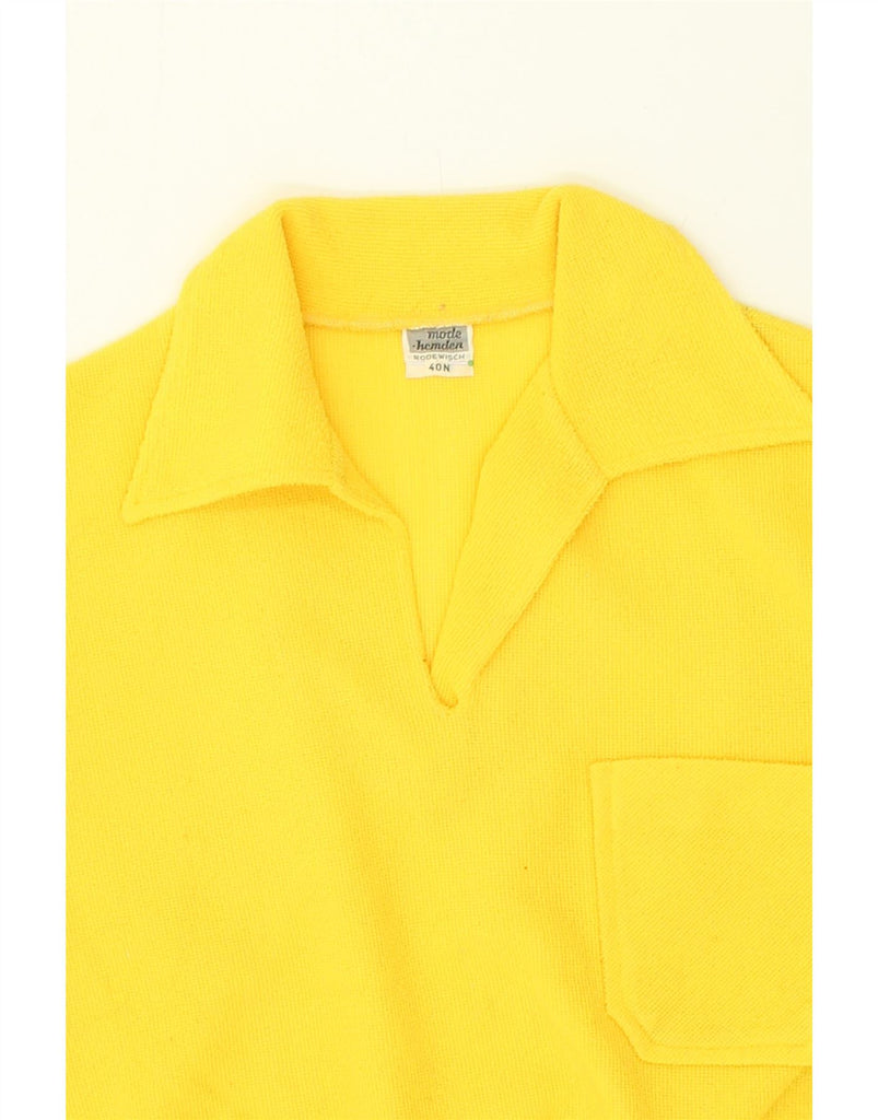 VINTAGE Womens Blouse Top EU 40 Medium Yellow Colourblock | Vintage Vintage | Thrift | Second-Hand Vintage | Used Clothing | Messina Hembry 