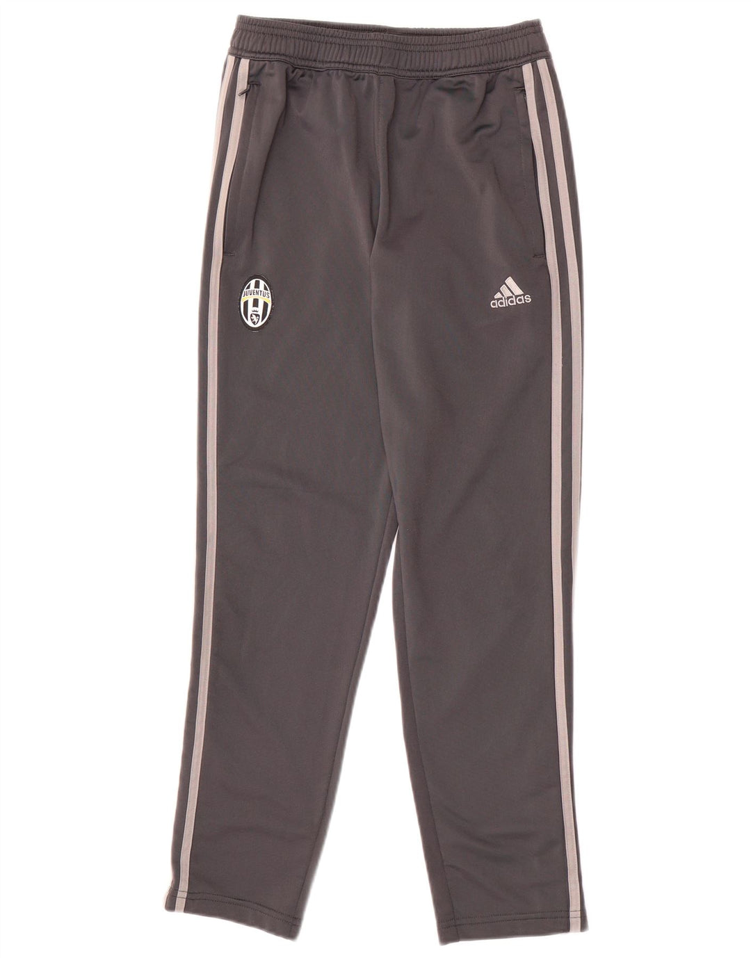 ADIDAS Boys Juventus Tracksuit Trousers 11-12 Years Grey Polyester