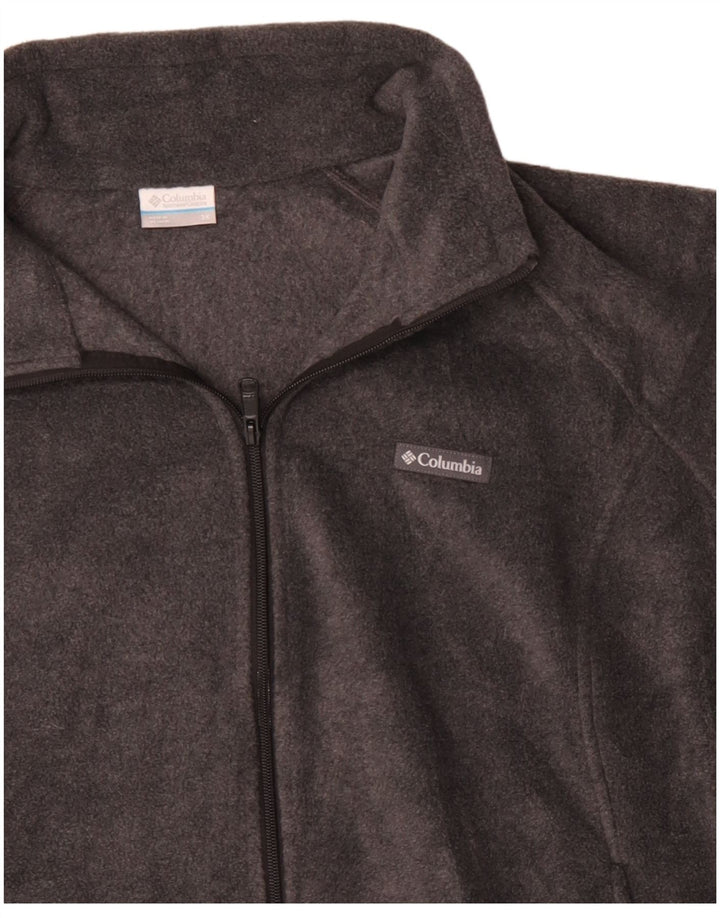 Columbia Mens Fleece Jacket UK 46 3XL Black Polyester