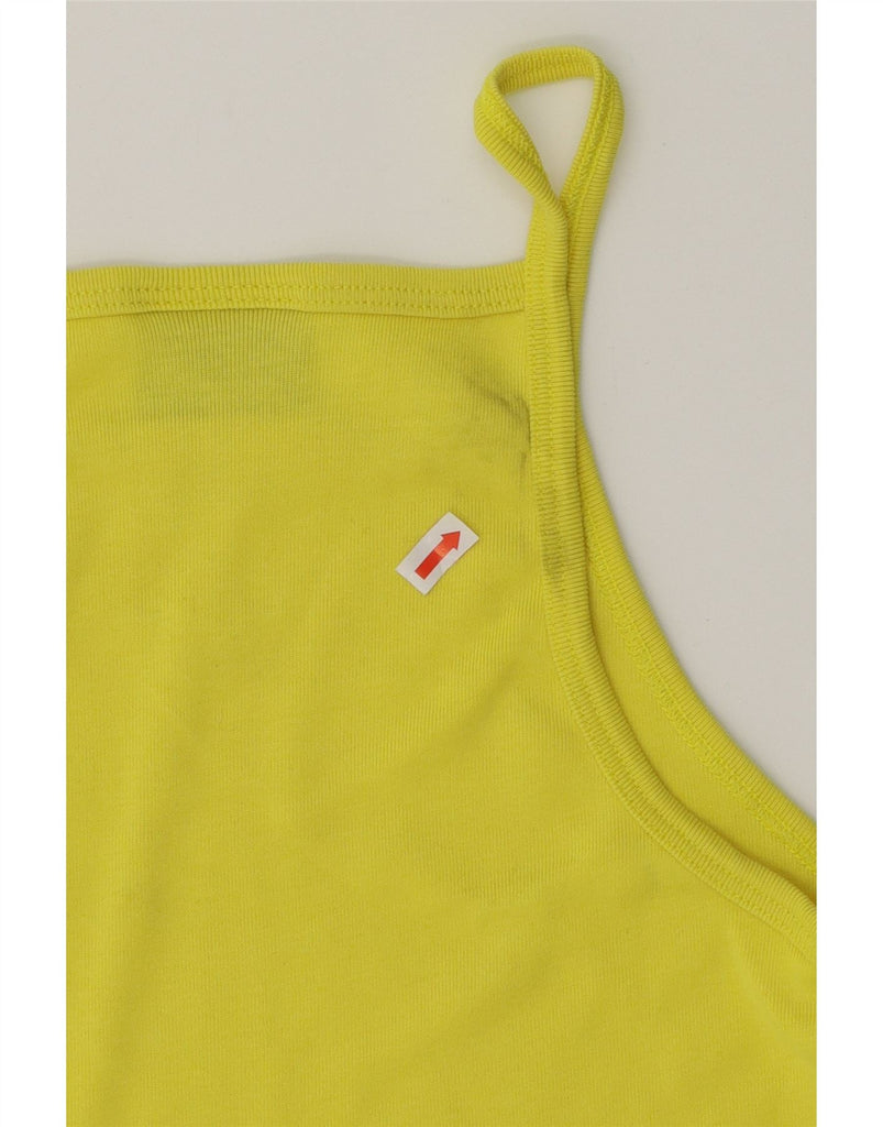 NIKE Girls Cami Top 5-6 Years XS Yellow Cotton Vintage Nike and Second-Hand Nike from Messina Hembry 
