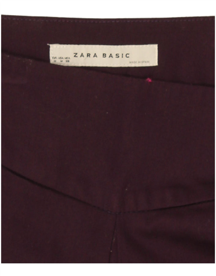 Zara Womens Midi Skirt Medium W32  Purple