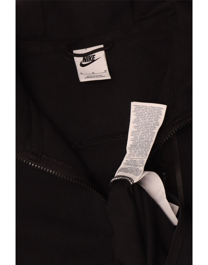 Nike Mens Zip Hoodie Sweater Medium Black Cotton