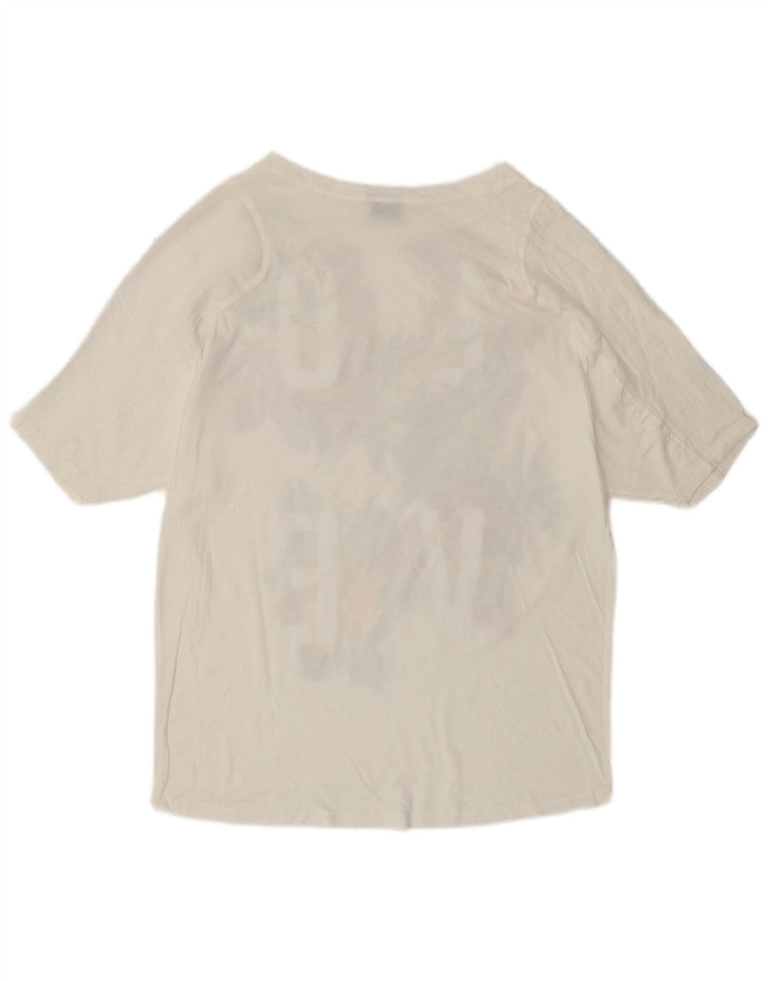 ZARA Womens Graphic T-Shirt Top UK 10 Small White Floral