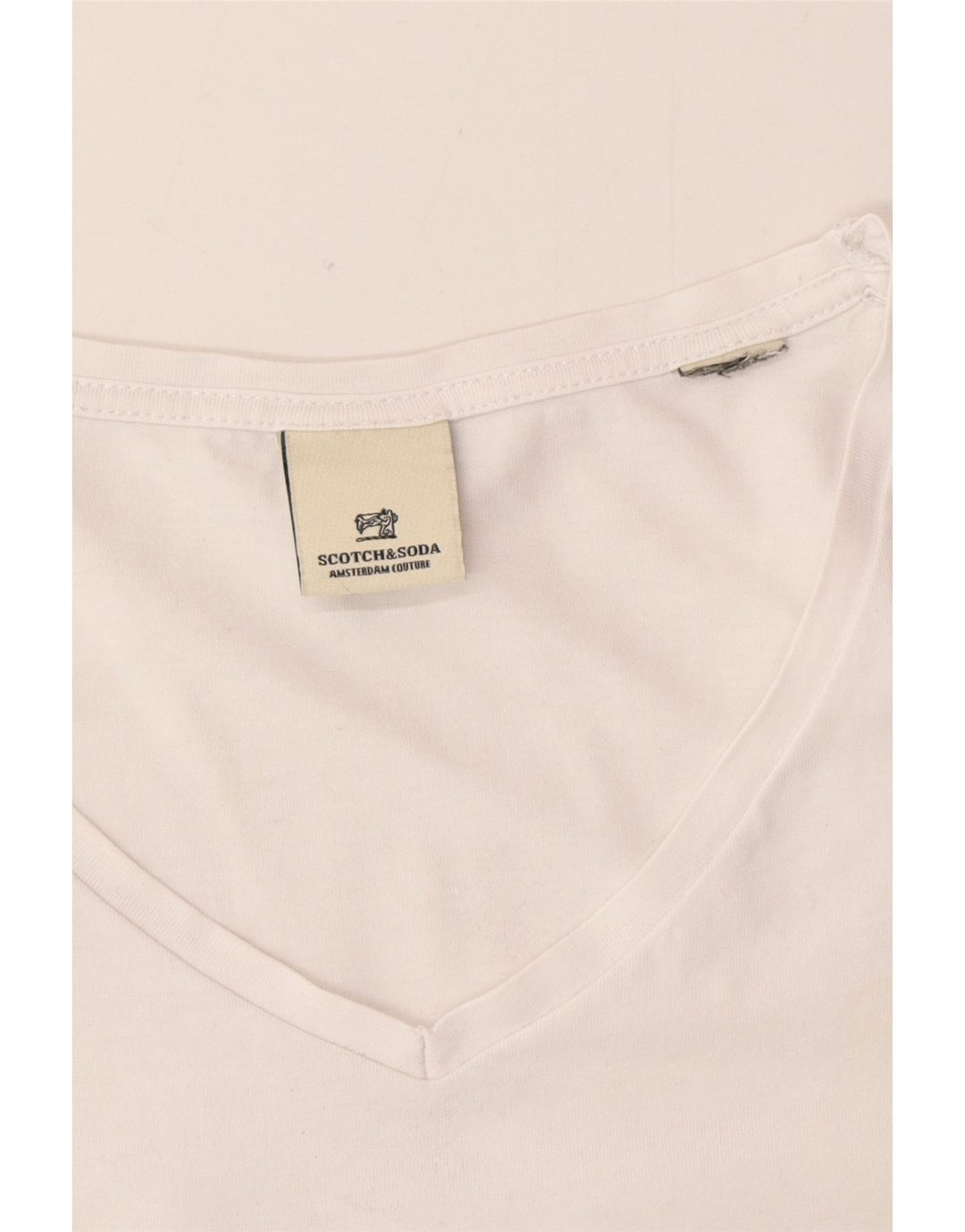 Scotch & Soda Mens T-Shirt Top Large White