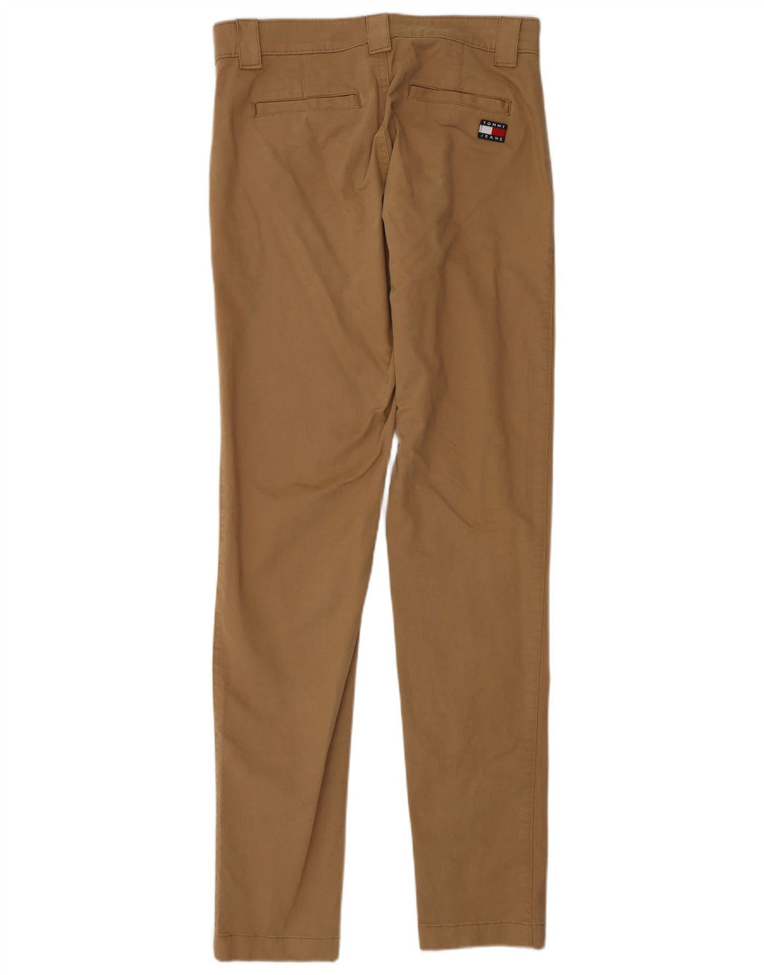 TOMMY HILFIGER Mens Slim Fit Chino Trousers W30 L34 Beige Cotton