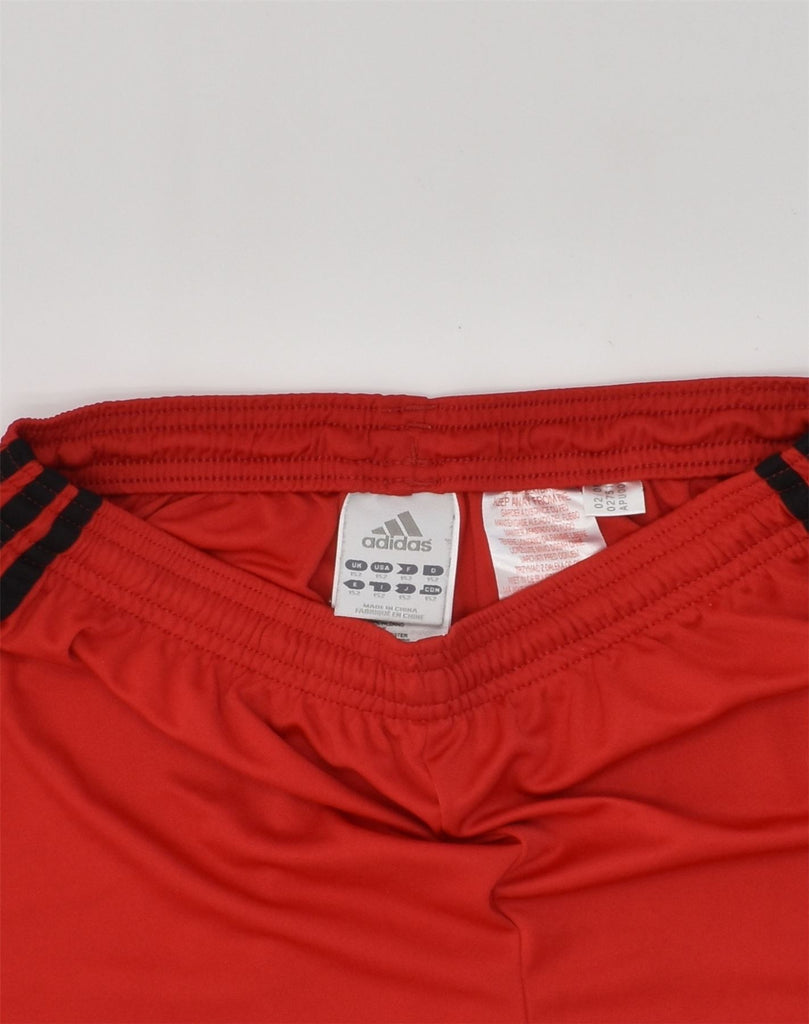 ADIDAS Boys Sport Shorts 11-12 Years Red Polyester | Vintage Adidas | Thrift | Second-Hand Adidas | Used Clothing | Messina Hembry 